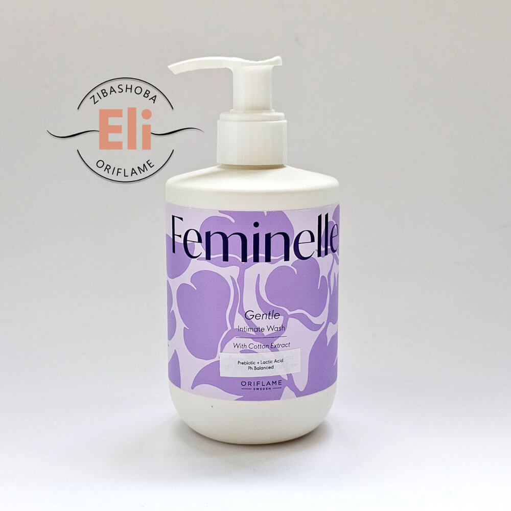 feminelle-cotton-hand-pump پمپ سفید ژل فمینله اوریفلیم مدل Cotton